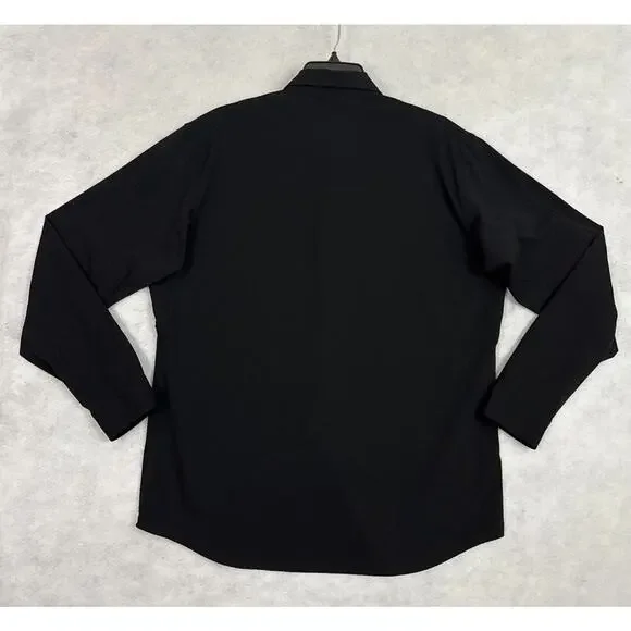 Lululemon Mens Large Airing Easy Long Sleeve Shirt Black Vented Performance - Picture 4 of 9